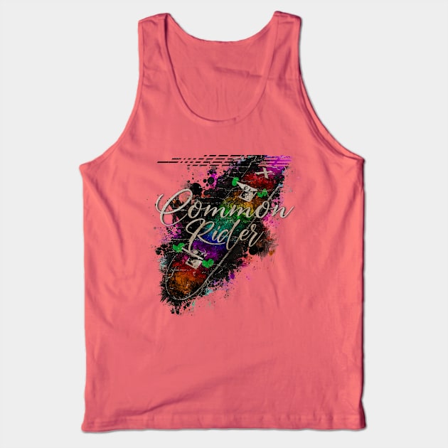 Skateboard X Common Rider VINTAGE Tank Top by GLOBALARTWORD